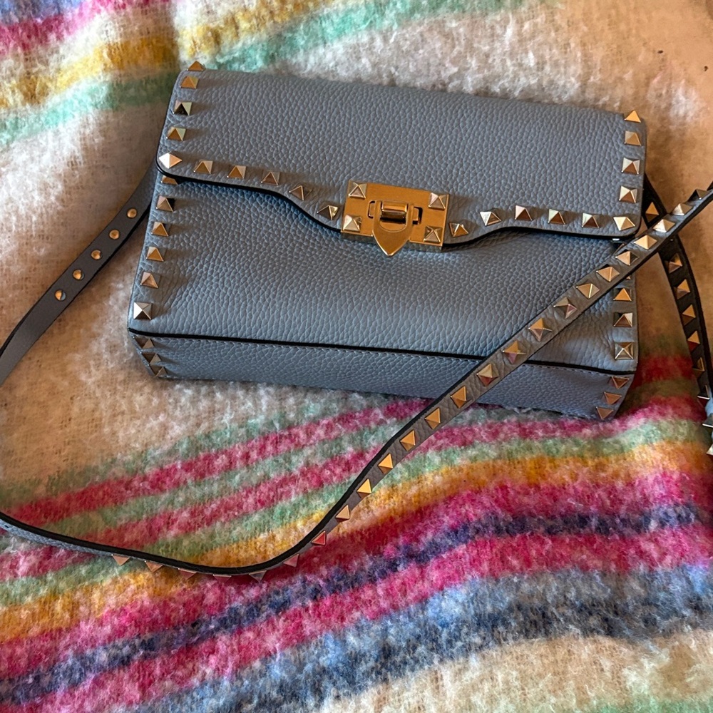 Valentino Garavani Studded BlueCrossbody Bag